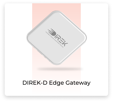 Front view of DIREK-D Edge Gateway: Intelligent Data Hub